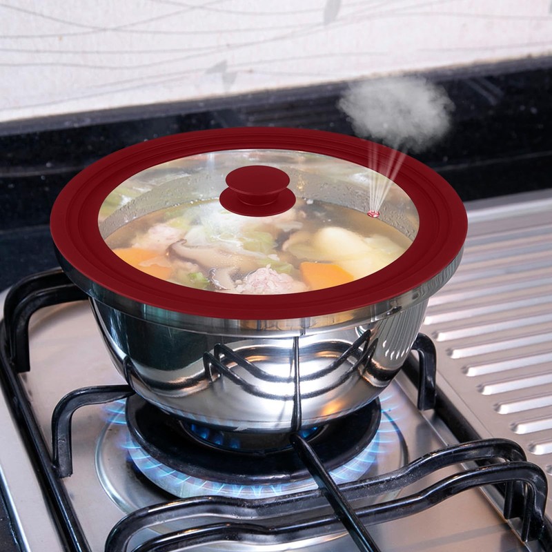 Universal Lid for Pots Pans and Skillets, 2 Pack Pan