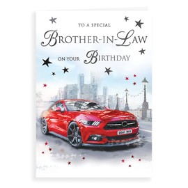 Piccadilly Greetings Regal Publishing Traditional Birthday Card Brother In Law - 9 x 6 inches