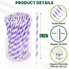 Chunspak Small Purple Paper Cocktail Straws, 5.75 inch, 500 counts,