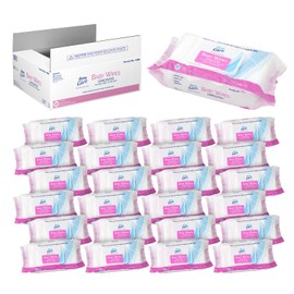 Dynarex Baby Wipes - Non-Alcohol Wipes for Babies with Lanolin & Aloe to Moisturize Skin - Sticker-Sealed Soft Pack - Unscented - 7x8", 80 Wet Wipes per Pack, 24 per Case