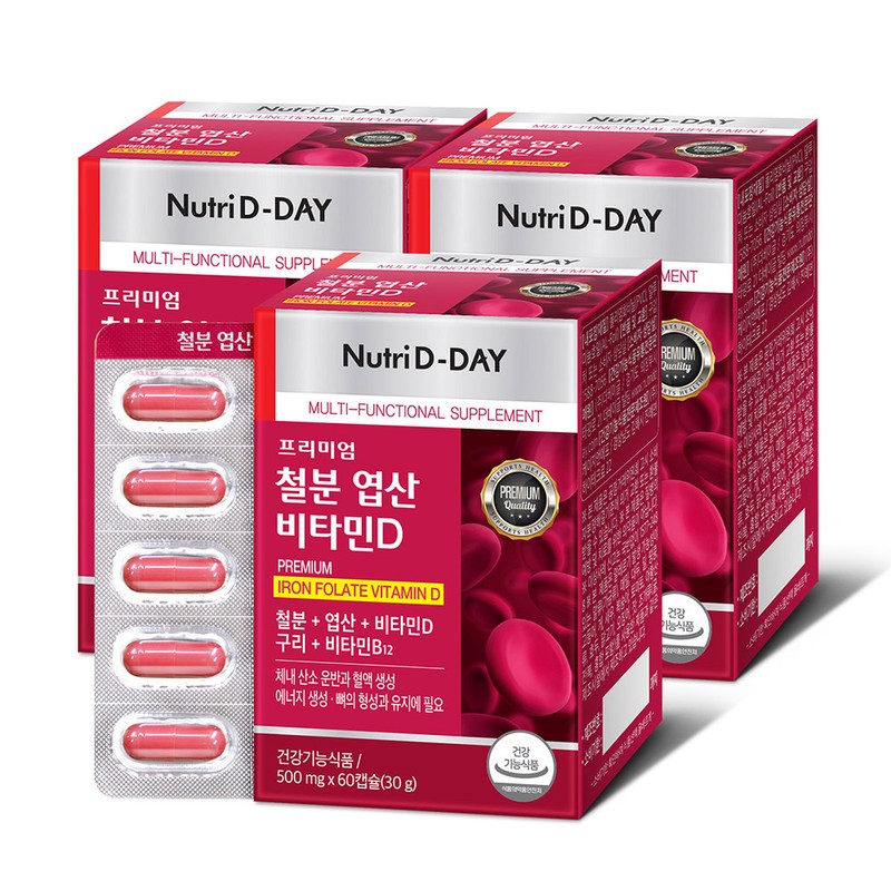 Nutri D Day Premium Iron, Folic Acid, Vitamin D x