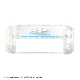 アローン Switch有機EL用セパレート型クリアケース#Unipo サンリオキャラクターズ シナモロール ALG-NSUQCNSC