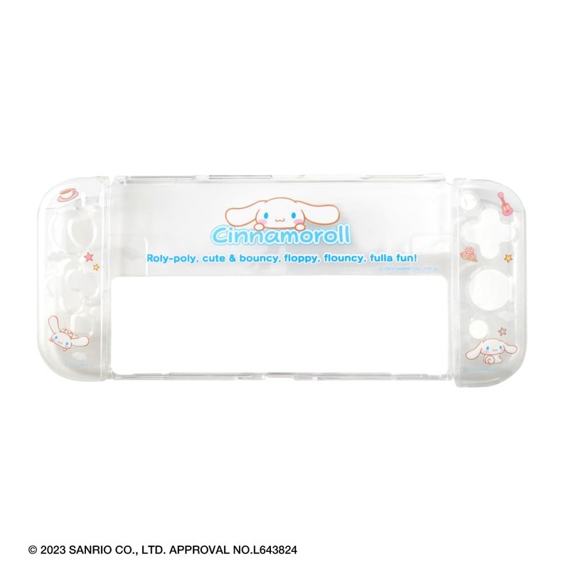 アローン Switch有機EL用セパレート型クリアケース#Unipo サンリオキャラクターズ シナモロール ALG-NSUQCNSC