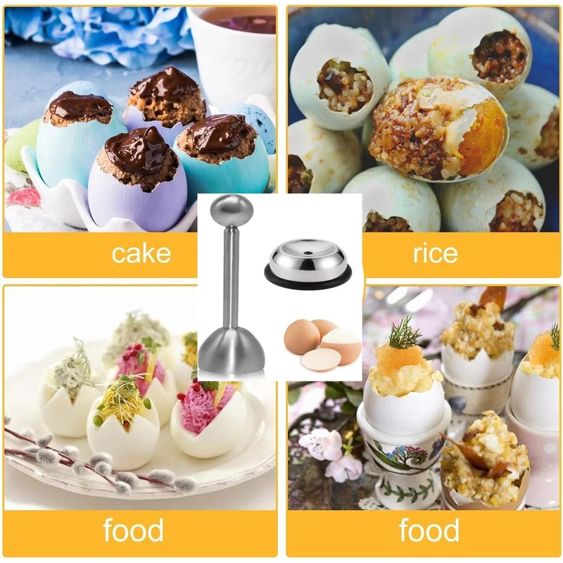 Egg Opener with Egg Cutter, Stainless Steel Egg Cutter, Egg