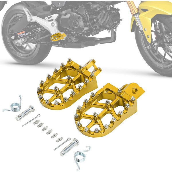 IUVWISN Motorcycle Footpegs Foot Pegs Rest Pedal MX Style CNC