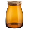 Kosta Boda Bruk Amber 57 oz. Jar with Cork.,