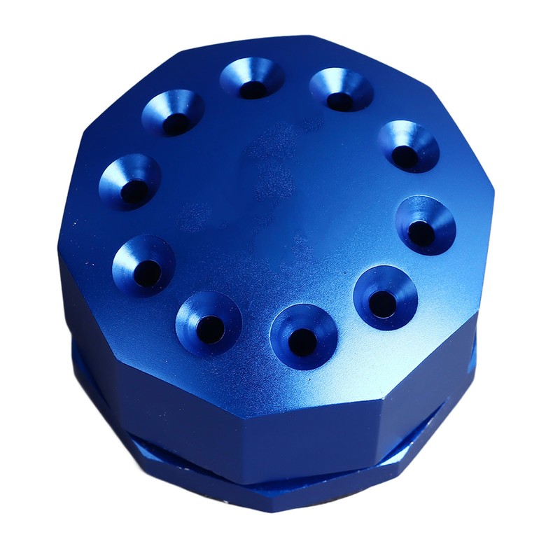 Screwdriver Storage Rack 10 Holes Aluminum Alloy Rotating Screwdriver Organizer