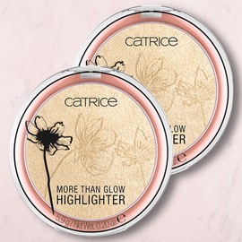 Catrice More Than Glow Powder Highlighter 5.9g, Ultimate Platinum Glaze, 2 pieces / 캐트리스 모어 댄 글로우 가루 하이라이터 5.9g, 얼티매트 플래티늄 글레이즈, 2개