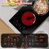 Gveyajo 2 Electric Burner Cooktop, 12 Inch Portable Plug in