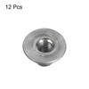 uxcell M6 T-Nuts, 12pcs Carbon Steel Tee Nuts, Round Base