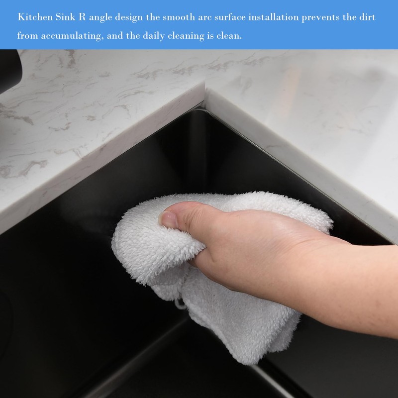 15inch Undermount Bar Sink Black -VOKIM 15 x18 Small Kitchen