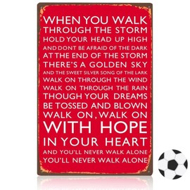 Vellivar Liverpool Football Gifts, Liverpool Gifts for Men Boys, Wall Art Bar Sign Metal Vintage Signs for Liverpool Wall Decor Hanging Decorations