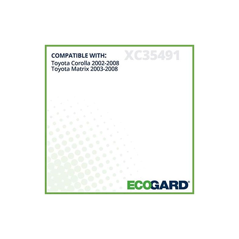ECOGARD XC35491 Filtro de aire de cabina premium compatible con