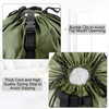 BeeGreen Moss Green Laundry Backpack Bag w Adjustable Shoulder Straps