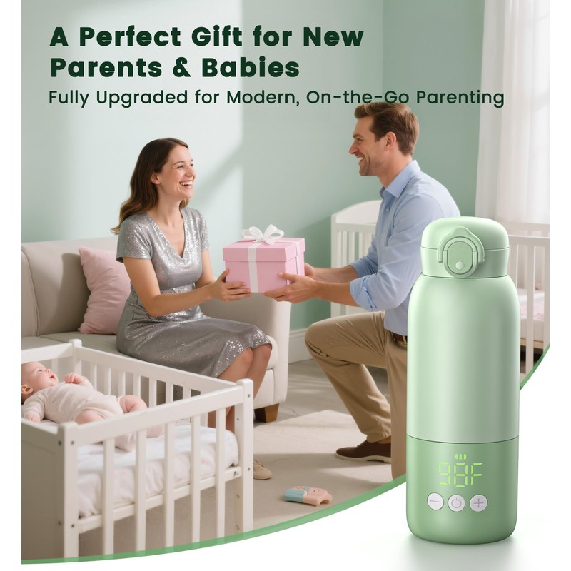 Portable Bottle Warmer for Travel,Milk Warmer for Baby Breastmilk with
