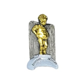 3D Manneken PIS Fountain Sculpture in Central Brussels Belgium Landmark Tourist Attractions Resin Refrigerator Magnet Traveler Souvenir Gift Fridge Magnets