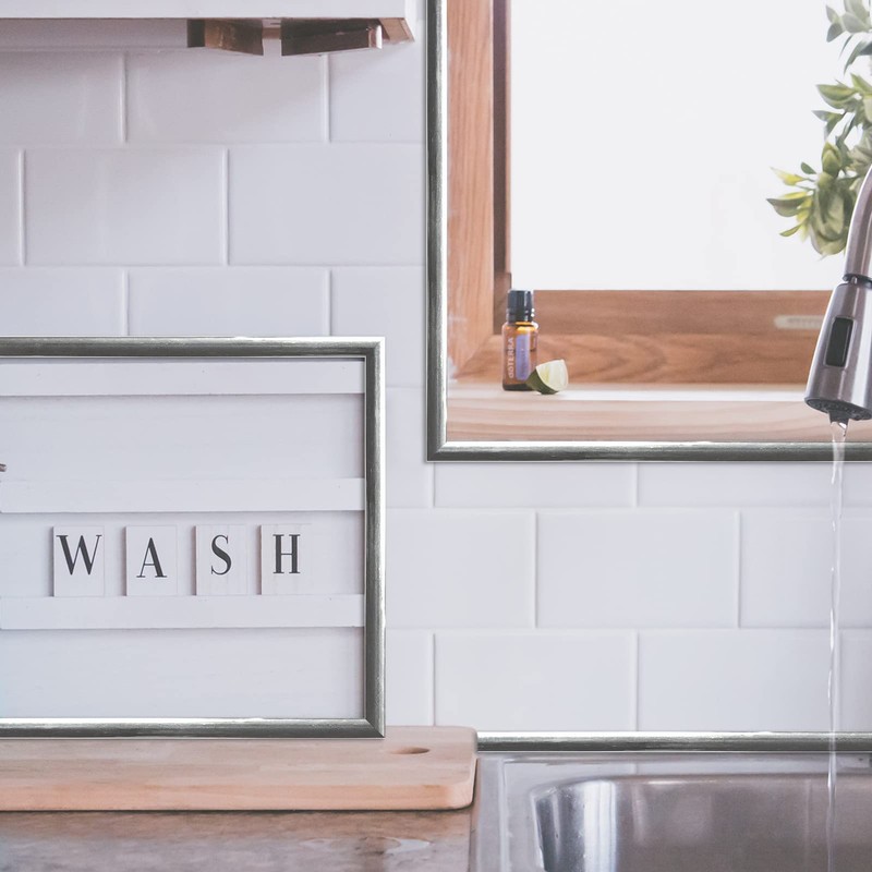 Art3dwallpanels 10 Ft Stainless Steel Color Peel and Stick Trim