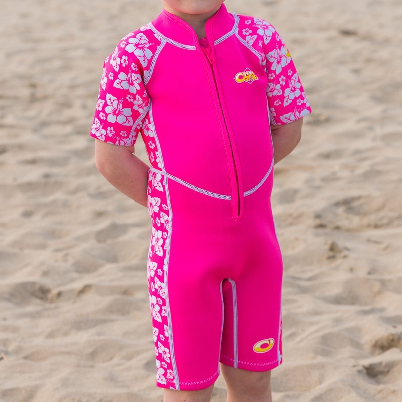 Osprey Kids Habiscus Summer Wetsuit, Pink, 1 Year