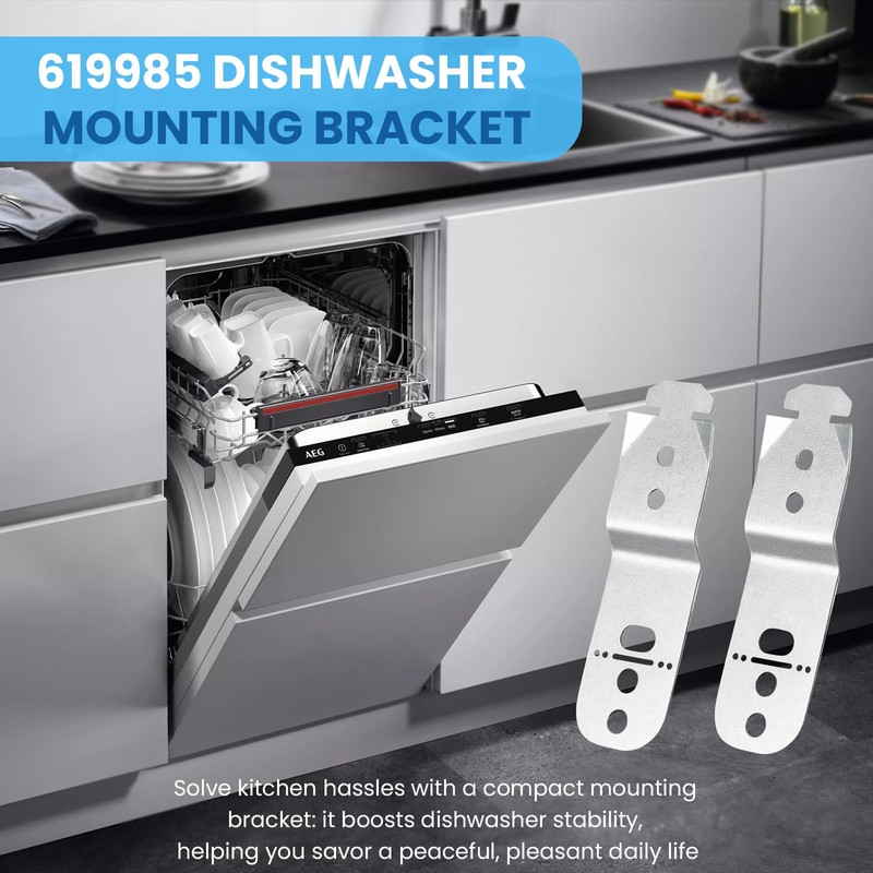 XwaYexa 619985 Dishwasher Mounting Bracket Fit for Bosch Dishwashers, Anti-Tip