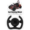 277mm Racing Steering Wheel with 135mm Adapter Black PU Universal
