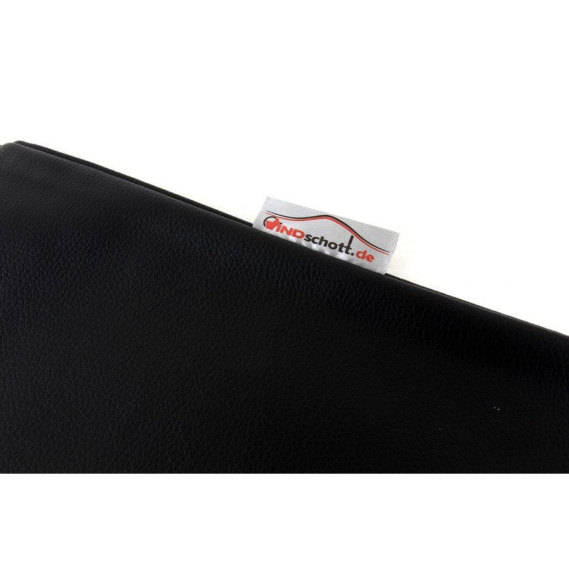 Wind Deflector Bag 100 x 40 cm Black Faux Leather
