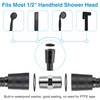 Dreyoo Matte Black Shower Head Hose with Extension Connector, 39