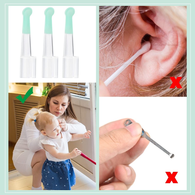 Ear Spoon Tips Ear Cleaner Replacement Set for 3.5 mm
