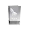 VIP-LASER 3D Glass Crystal Cuboid XL with Praying Hands and