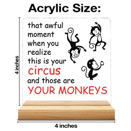 Funny Boss Gifts for Men Women, Gifts for Bosses Boss's Day Birthday, Boss Gift Acrylic Plaque Sign Office Home Decor