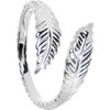 Body Candy 925 Sterling Silver Feather Wrap Toe Ring