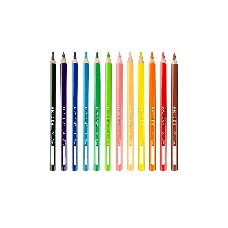 Kores Colores Triangulares Jumbo 5Mm Estuche C/12