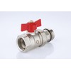 zencQ Ball Valves with Red Handle for Distributor 1 Inch,
