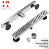 Hydroware 24 Inch Linear Shower Drain - Stainless Steel Rectangular