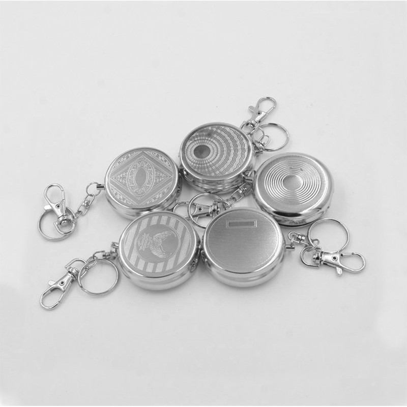 CRIVERS Tragbar Tasche Aschenbecher, Mini Rostfreier Stahl Aschenbecher mit 2