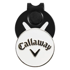 Callaway Hat Clip with Golf Marker Magnet White