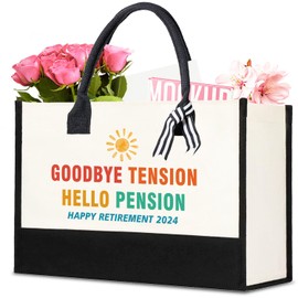 Undergo Retirement Gifts for Women Tote Bag - Leaving Gifts Handbag Retired Appreciation Gifts Farewell Gifts for Colleagues - Farewell Gifts for Coworkers Women Retired Tote Bag, Large, Goodbye