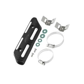 Partuto 1 Set Motobike Heat Shield Kit Exhaust Pipe Cover Muffler White Replacement