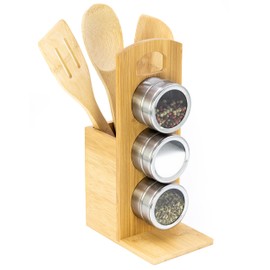 Blümelhuber Cooking Utensils Set – Storage Kitchen Utensils Container – Utensil Holder Kitchen Wood – Kitchen Decoration – Kitchen Utensil Wood
