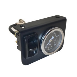NYSUS in Cab Single Air Gauge Control Kit with Paddle Valve and Air Fittings for Air Suspension Controller (Paddle Switch)