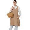 APRONNER Cozy Adjustable Cross Back Aprons for Women with Pockets