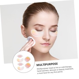 TOVINANNA 6pcs Reusable Eye and Pack for Skincare Hot Cold Compress for Headaches Swelling and Makeup Remover Elegant Design Convenient for Travel
