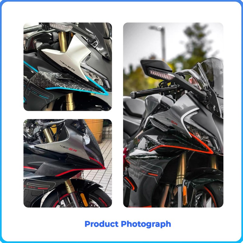 Motorcycle Front Fairing Aerodynamic Winglet ABS Lower Cover for CFMOTO