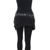 PUREWONDER Cacheur sk22 Women's Lace Wrap Skirt Kidney Warmer, Black