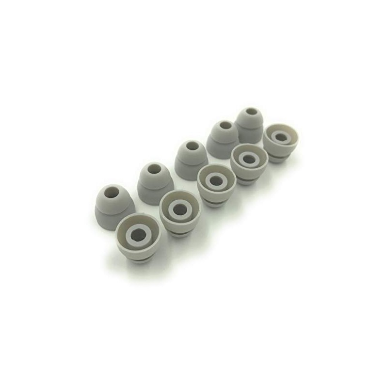 5 Pairs of Double Flange Replacement Earbud Tips fit Powerbeats,