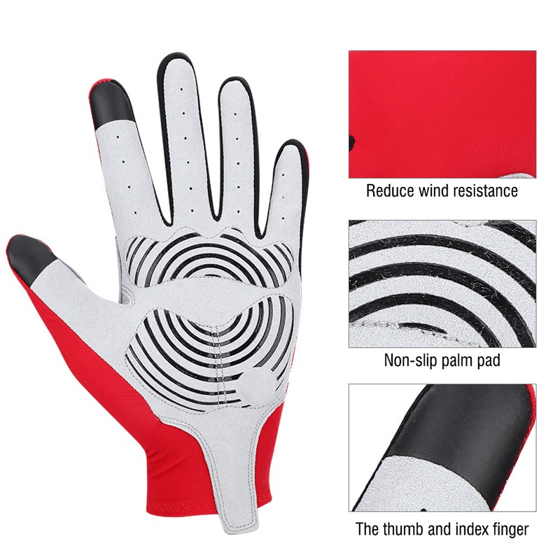GIYO Touch Screen Long Full Fingers Gel Sports Cycling Gloves