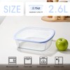 NUTRIUPS Glass Baking Dish with BPA Free Lids, Square Baking