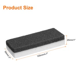 sourcing map 3pcs Foot Pumice Stone for Feet Hard Skin Remover, Foot Pumice Stone Scrubber for Hard Skin, Foot Dead Skin Remover Scrubber Pedicure Tool, Black,White