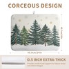 Winter Forest Dish Drying Mat Winter Snowflake Large Kitchen Mats