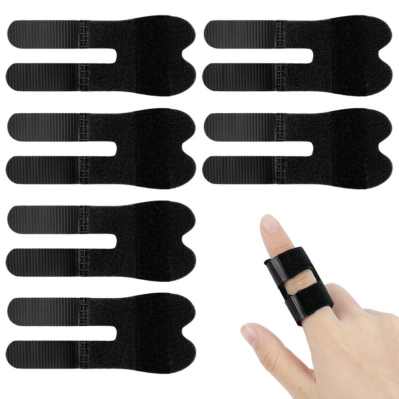 flintronic Finger Splint, Pack of 6 Adjustable Finger Support, Finger