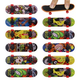 BEELUKY 12 Pcs Finger Skateboards Mini Skateboard Fingerboard Skateboard Deck Truck Finger Boards for Boys Girls Adults Random 's Birthday Party Toy Gifts